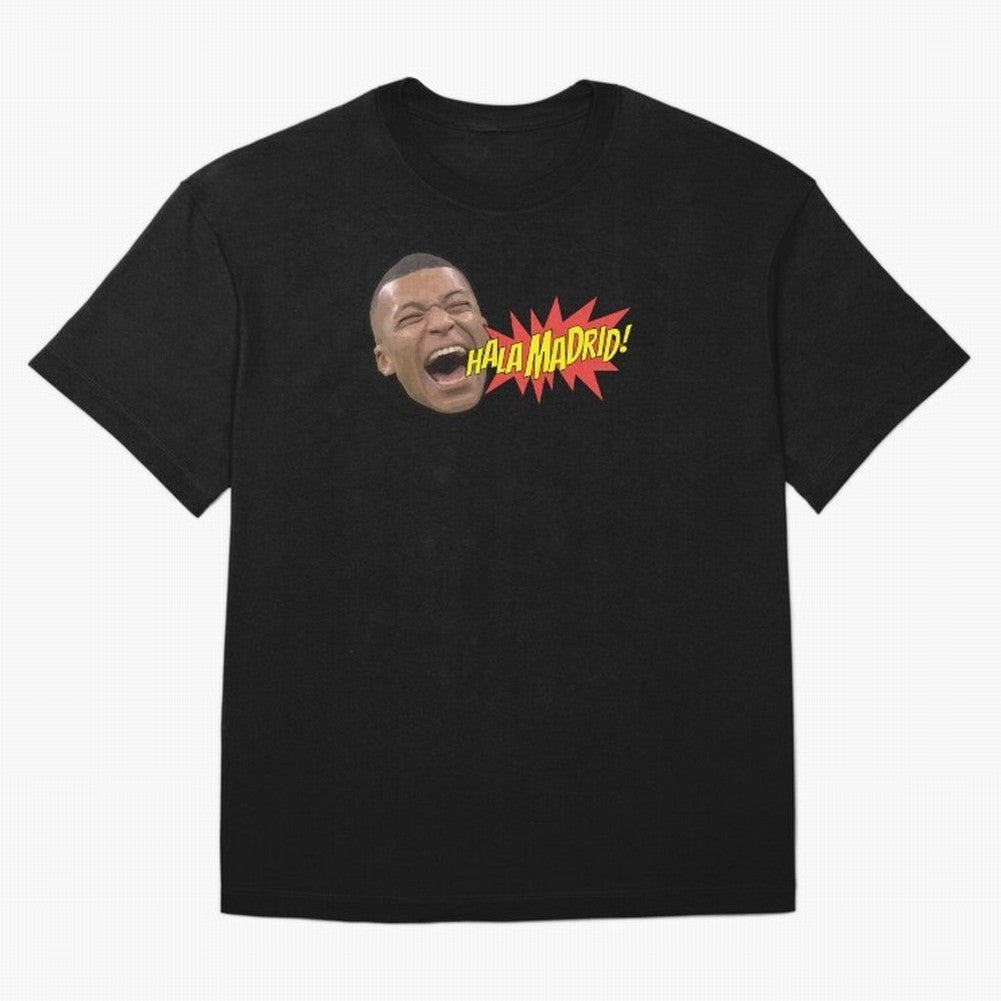 Real Madrid - Kylian Mbapp¨¦ Hala Madrid Oversized T-Shirt Represent the Passion of Global Football Passion for FIFA World Cup 2026 USA Canada Mexico, Connected to Messi, Neymar and Mbappe, Spain and Netherlands, Stadium Chants, National Pride,