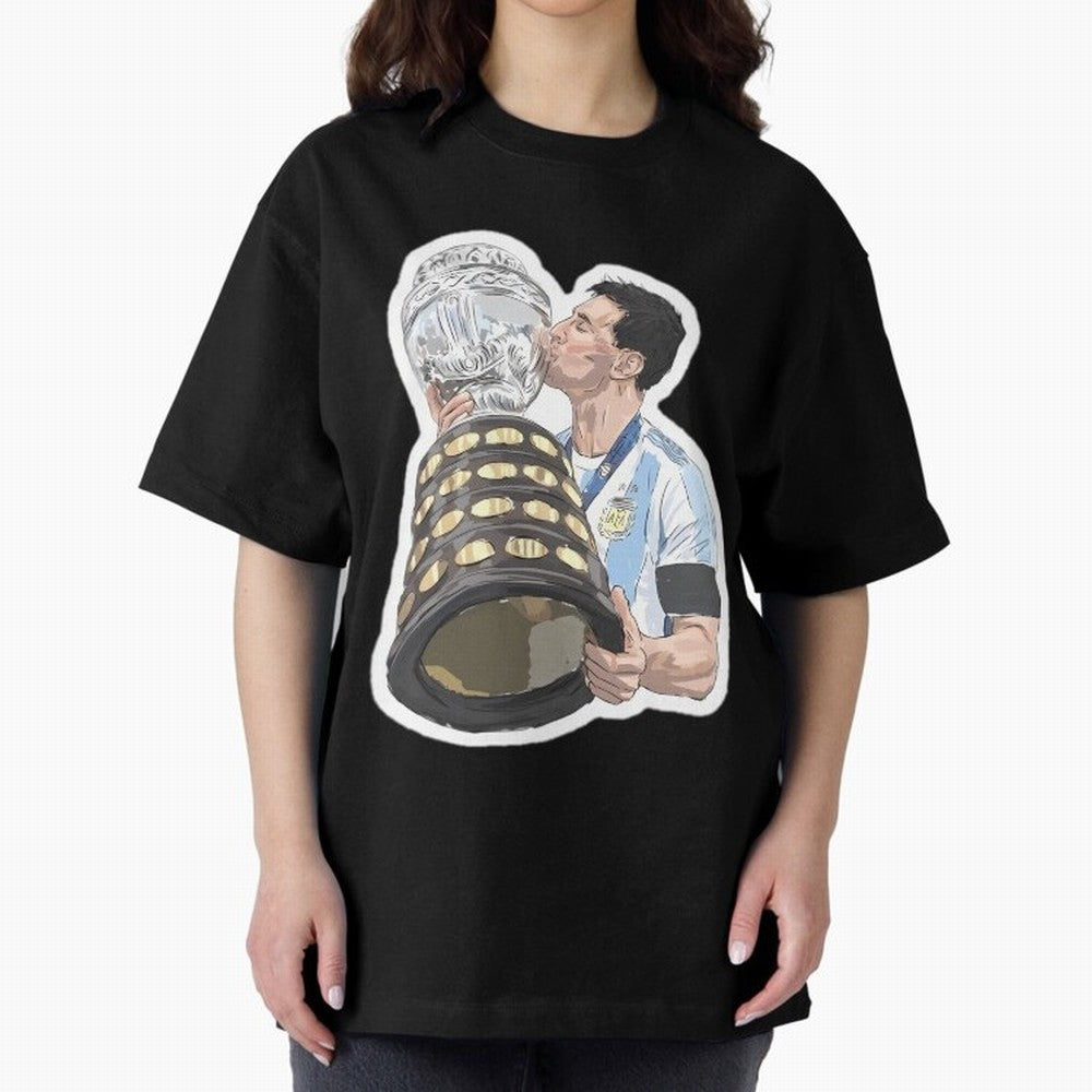 Messi and World Cup Oversized T-Shirt Show Fan Pride Across FIFA World Cup 2026 Spirit, Capturing Netherlands, Messi, Neymar and Mbappe, Vintage Soccer Flavor, Modern Football Stars, National Flags and Final Night Emotion; Perfect for People Who