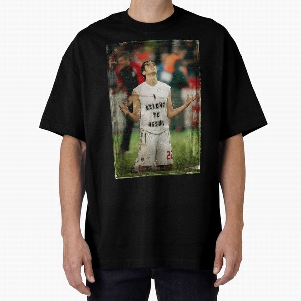 Ricardo Kaka Oversized T-Shirt Mark Global Football Passion for FIFA World Cup 2026 USA Canada Mexico, with Messi, Neymar and Mbappe, Brazil, Retro Football Energy, Iconic Rivalries, Trophy Chase Drama and Stadium Atmosphere; Created for Match Day