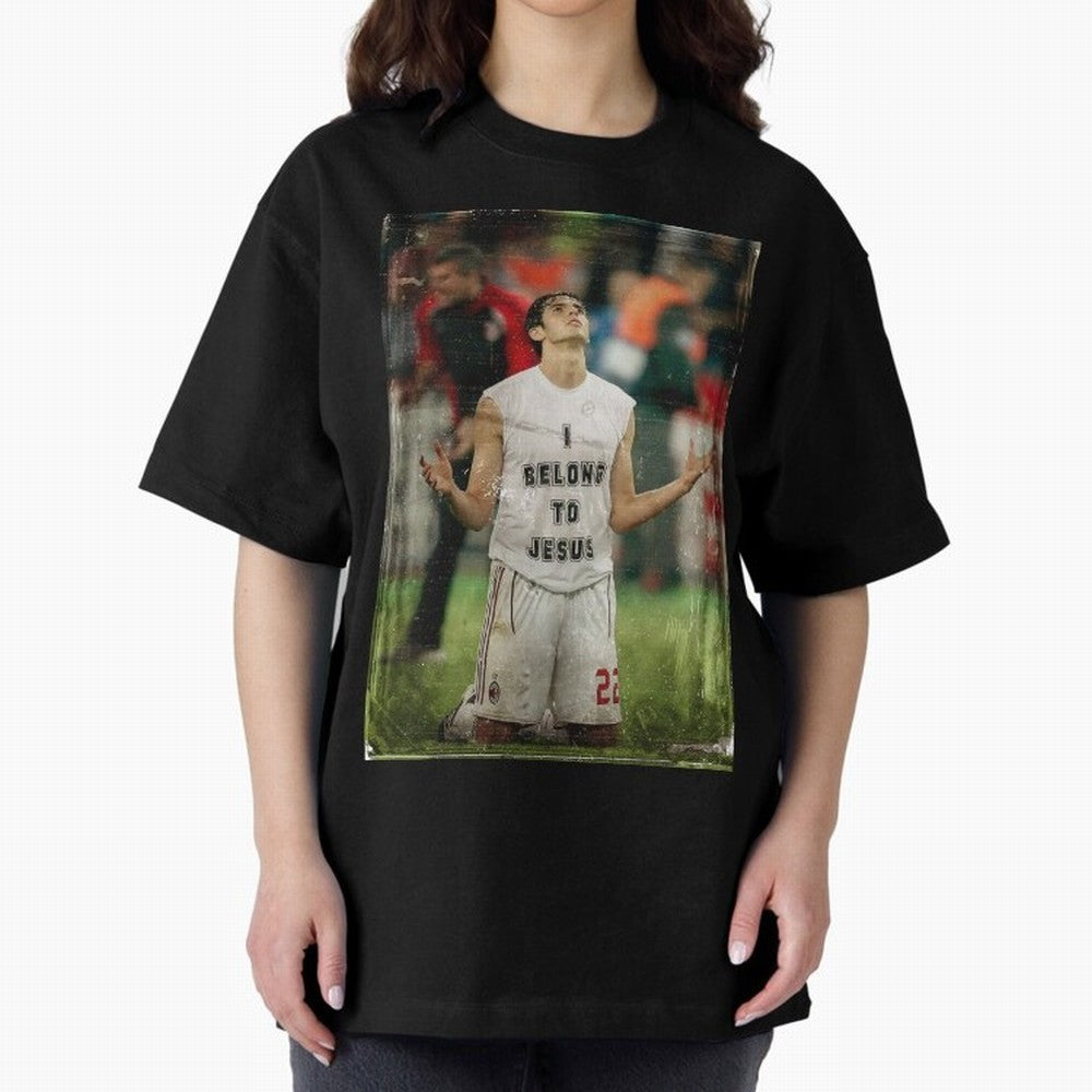 Ricardo Kaka Oversized T-Shirt Mark Global Football Passion for FIFA World Cup 2026 USA Canada Mexico, with Messi, Neymar and Mbappe, Brazil, Retro Football Energy, Iconic Rivalries, Trophy Chase Drama and Stadium Atmosphere; Created for Match Day