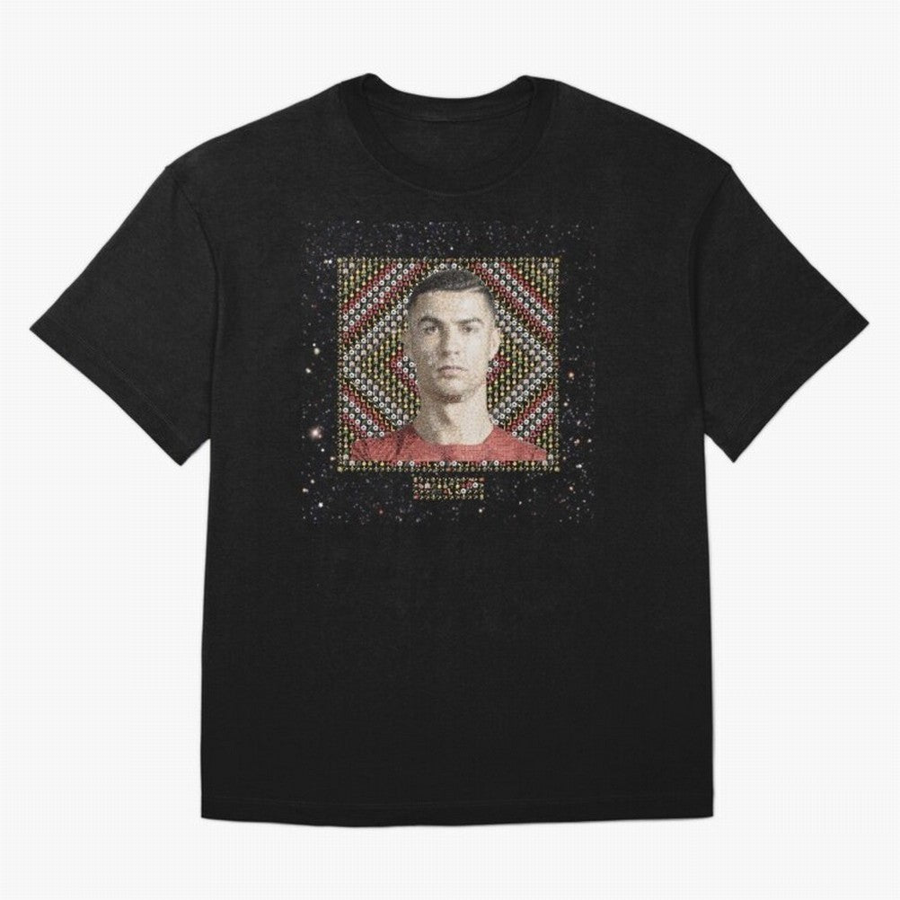 CR7 Emojified ¨C Ronaldo-Inspired Grid Tribute | Visual Power in Emoji Form | Football Legend Art Series Oversized T-Shirt Celebrate the Biggest Stage of the FIFA World Cup 2026 Journey through Mbappe and Neymar Highlights, Germany Pride, Worldwide