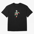 Ciao - World Cup 90' Mascote Logo Oversized T-Shirt Stand Proud for Global Football Passion for FIFA World Cup 2026 Group Stage, Filled with Cristiano Ronaldo, Haaland and CR7, Brazil, Portugal and Argentina, Vintage Soccer Flavor, Modern Football