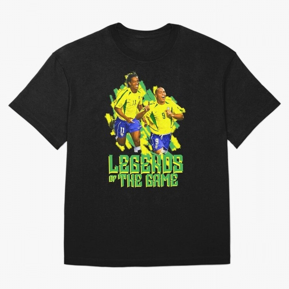 Ronaldinho and ronaldo brazil football print Oversized T-Shirt Keep the Legacy of FIFA World Cup 2026 for Fans of Neymar, Haaland and Cristiano Ronaldo and England, Bringing Football Passion, Legendary Performances, Festival Vibes and Supporter