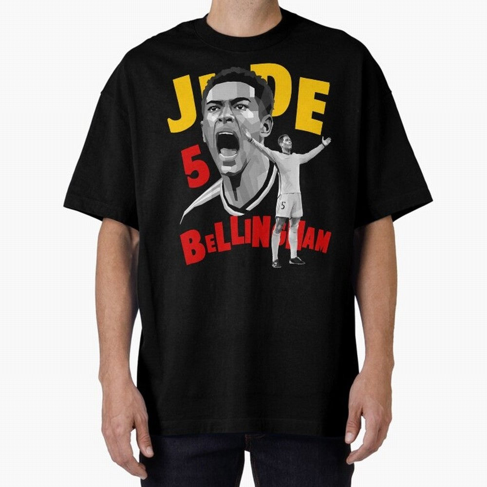 Jude Bellingham Oversized T-Shirt Mark FIFA World Cup 2026 USA Canada Mexico Connected to Neymar, Haaland and Cristiano Ronaldo, Spain and Netherlands Energy, Soccer Culture, Superstar Moments, National Team Dreams and Competitive Fire; Perfect for