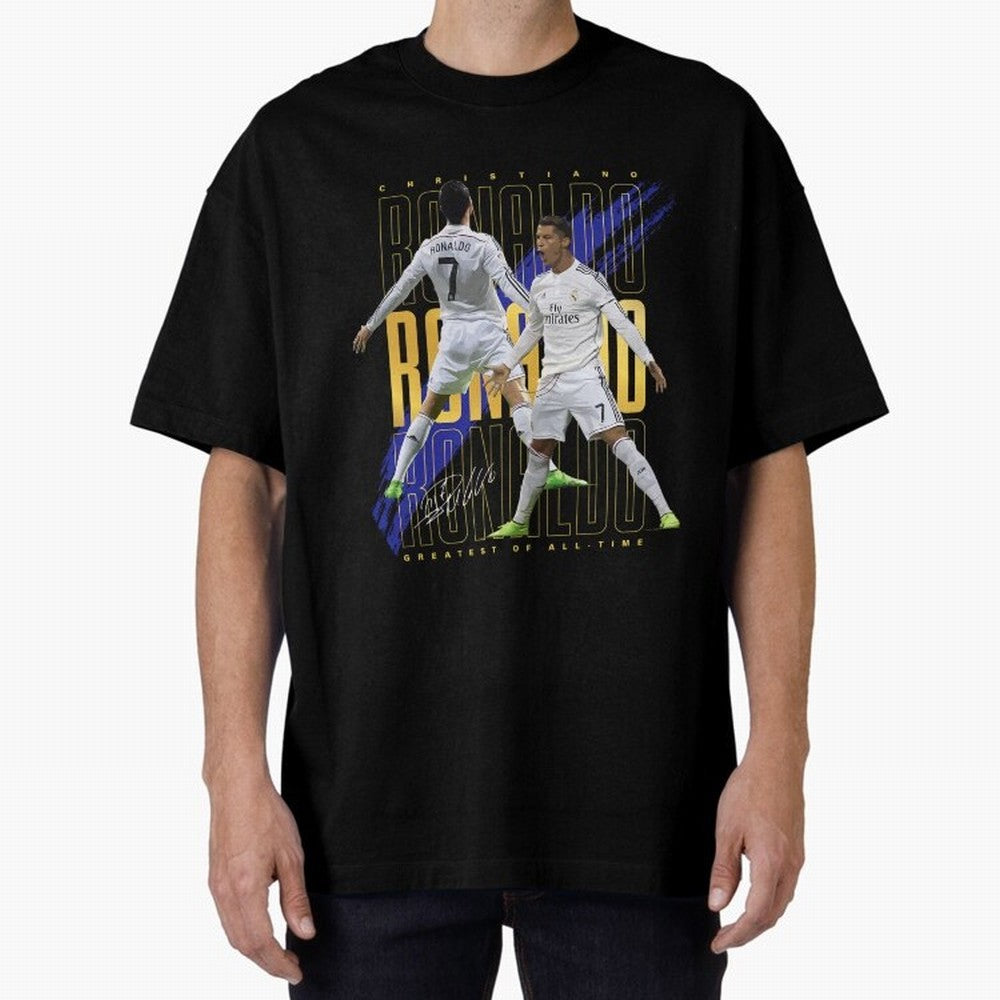 Ronaldo Soccer Legend Design For Football Fans Gift For Sports Enthusiasts Oversized T-Shirt Bring Stadium Energy to Match Day Hype around FIFA World Cup 2026 USA Canada Mexico, Mbappe, Germany, Champion Mindset, Group Stage Buzz, Knockout Tension