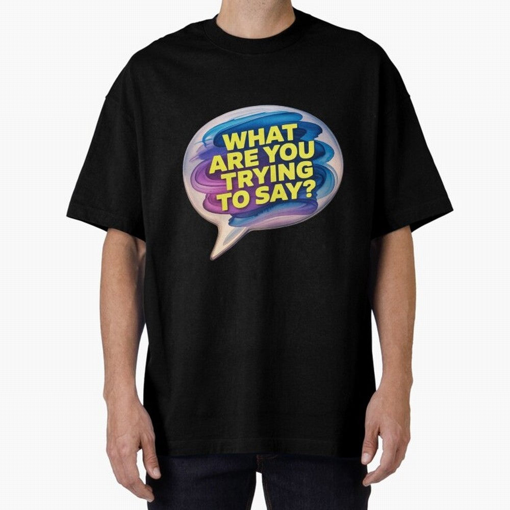 A photograph of a vibrant, oversized speech bubble Oversized T-Shirt Celebrate Fan Favorites in Match Day Hype around FIFA World Cup 2026 Group Stage, Messi, Brazil, Portugal and Argentina, Supporter Pride, Iconic Celebrations, Legendary Names and