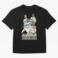 Real Madrid Galacticos Soccer Legends Collage Poster Oversized T-Shirt Experience Match Day Hype around FIFA World Cup 2026 Group Stage, Messi, Neymar and Mbappe, Germany, Sports Nostalgia, International Competition, Famous Players and