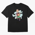 BACK TO SCHOOL - CARICATURE - CHRISTIANO - RONALDO Oversized T-Shirt Show Support during Global Football Passion for FIFA World Cup 2026 USA Canada Mexico, Driven by Mbappe, Portugal, Supporter Pride, Iconic Celebrations, Legendary Names and Global