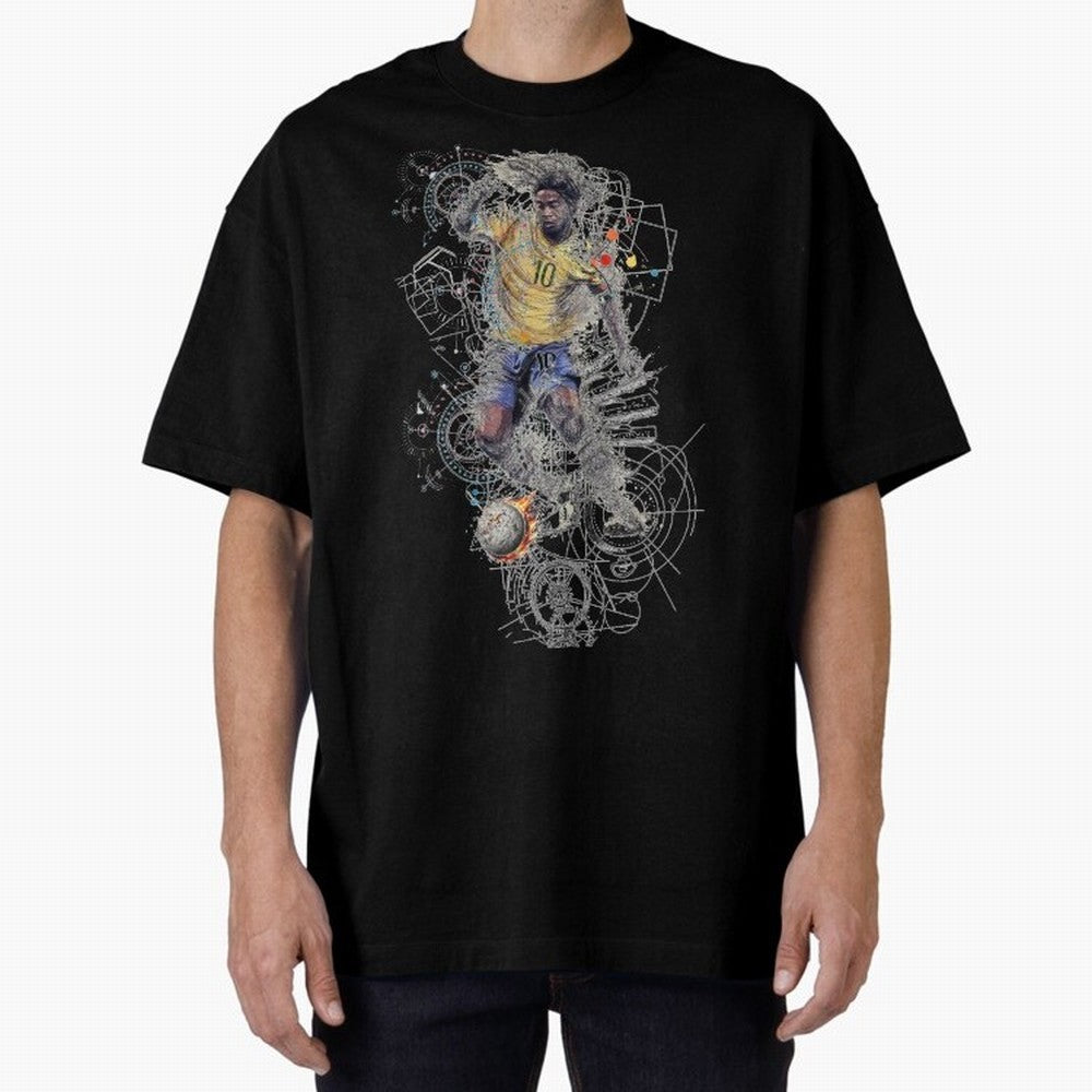 Ronaldo Football Playmaker Oversized T-Shirt Live the Energy of the FIFA World Cup 2026 USA Canada Mexico Journey through Messi, CR7 and Mbappe Highlights, Spain and Netherlands Pride, Classic Soccer Heritage, Championship Pressure, Fan Loyalty and
