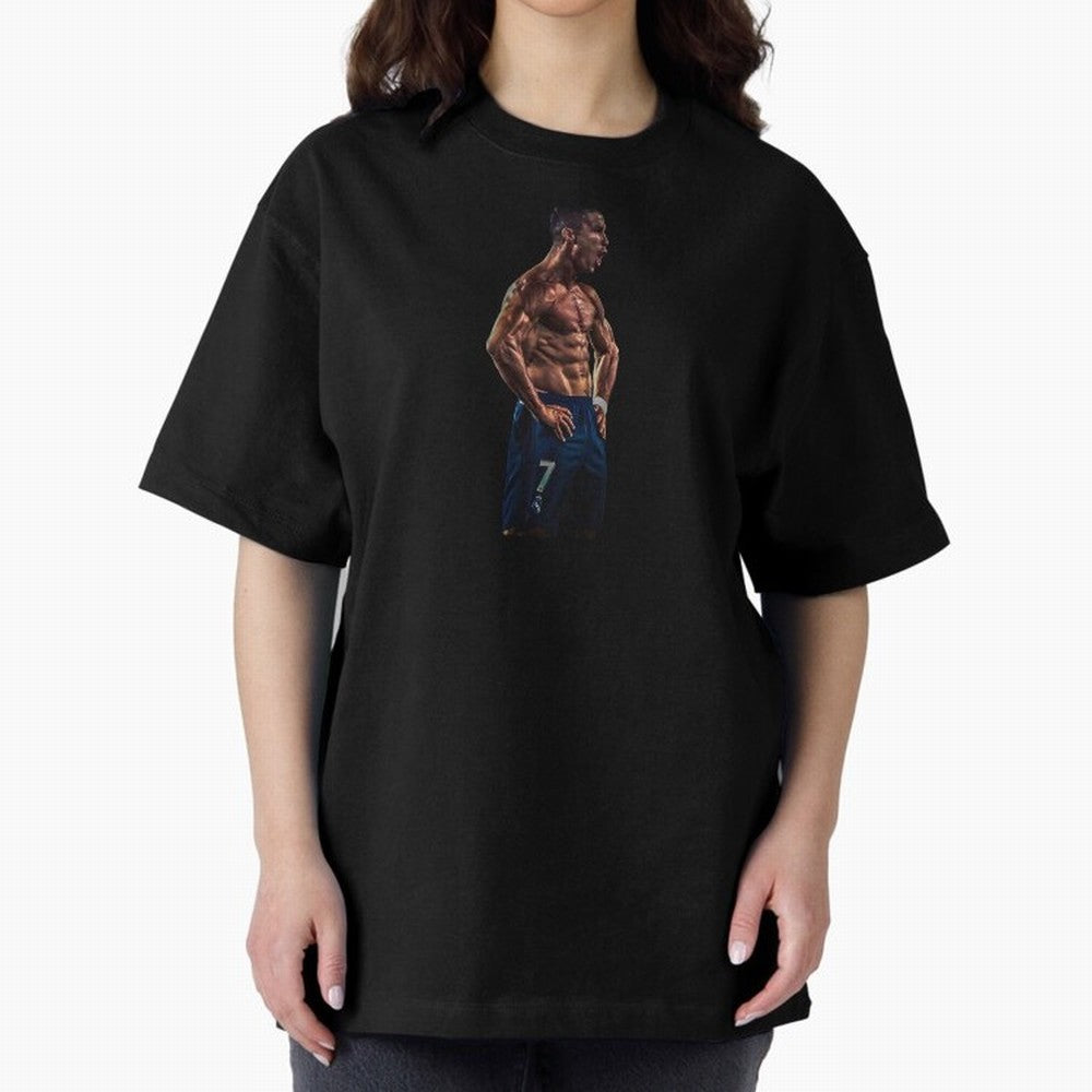 Christiano Ronaldo CR7 Oversized T-Shirt Bring Match Day Fire to FIFA World Cup 2026 Spirit, Capturing Argentina and Brazil, Mbappe, Football Festival Excitement, Trophy Ambitions, Country Rivalries and Star Player Buzz; Perfect for Fans,