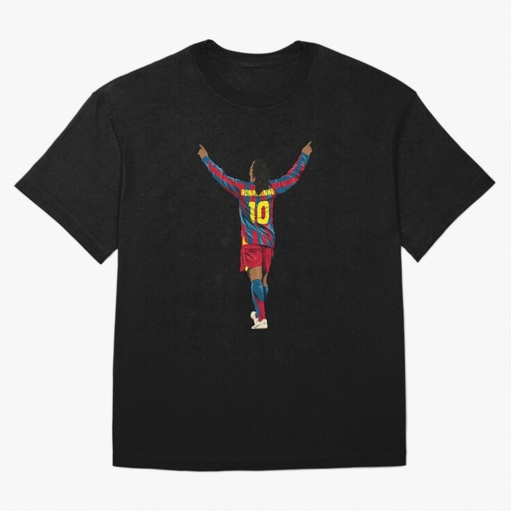 Ronaldinho Oversized T-Shirt Showcase FIFA World Cup 2026 USA Canada Mexico Spirit, Centered on Germany, Mbappe and Neymar, Vintage Soccer Flavor, Modern Football Stars, National Flags and Final Night Emotion; Ideal for Fans Who Follow Messi,