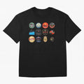 Legendary Lager Lineup ¨C Football Icons as Beer Labels (Sticker Set / Poster) Oversized T-Shirt Treasure Global Football Passion for FIFA World Cup 2026, Driven by Messi, CR7 and Mbappe, Spain and Netherlands, Worldwide Fan Energy, Dramatic Goals,