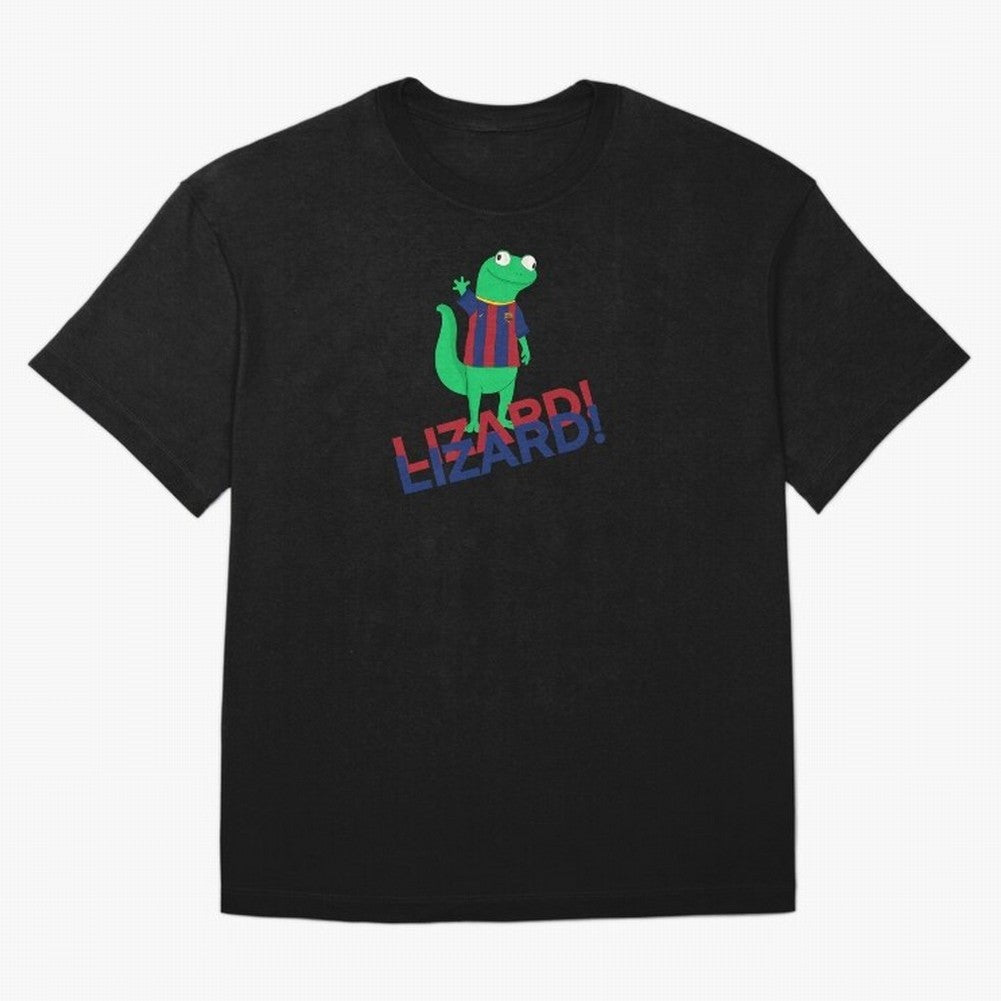 Viral lizard meme fcbarcelona Oversized T-Shirt Show Support during FIFA World Cup 2026 Group Stage for Fans of Mbappe and Neymar and Spain, Bringing Football Festival Excitement, Trophy Ambitions, Country Rivalries and Star Player Buzz; Perfect