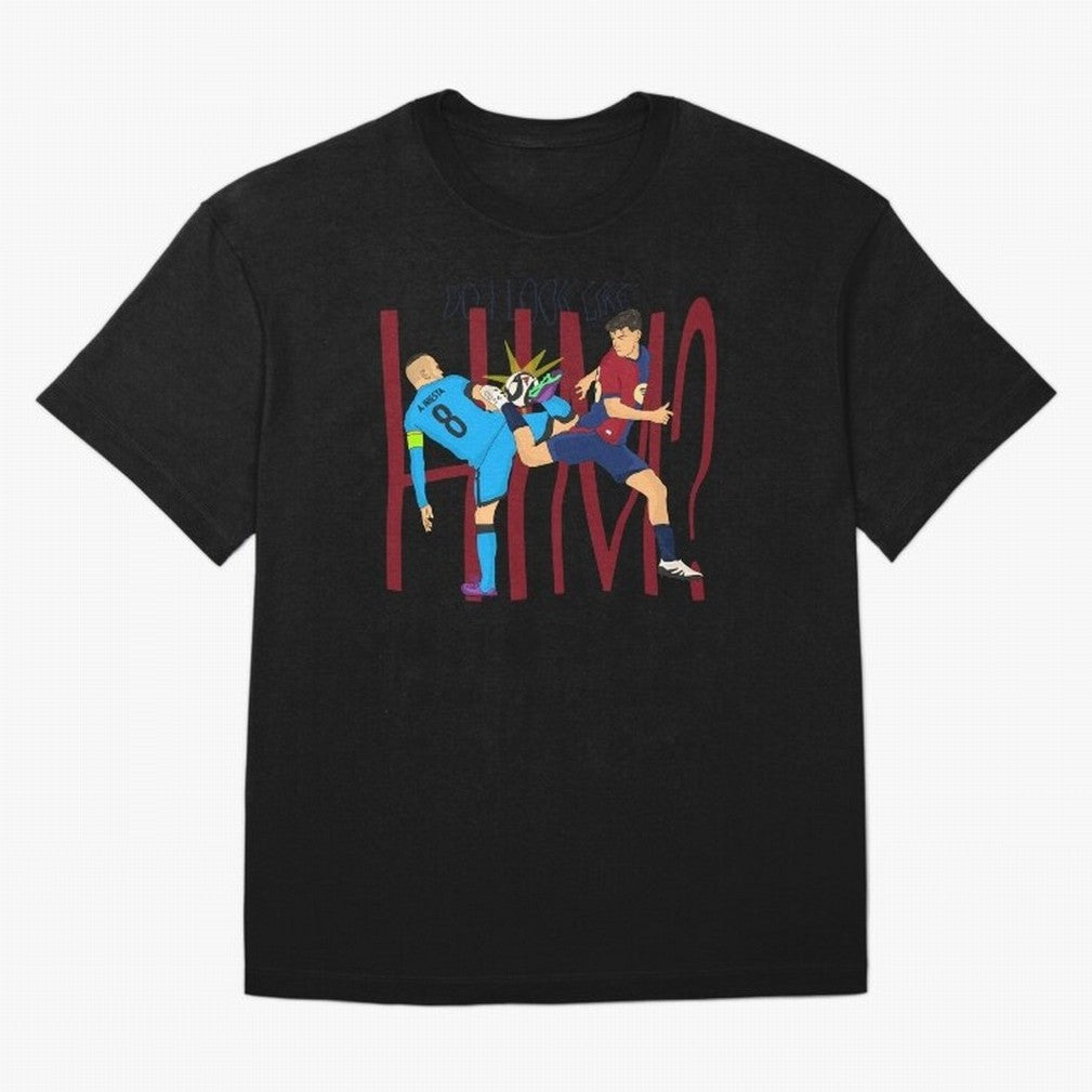 Iniesta and pedri the past and present Oversized T-Shirt Follow Every Goal of Match Day Hype around FIFA World Cup 2026 Group Stage, CR7, Spain, Game Day Rituals, Football Legends, Country Pride and the Road to the Final; Perfect for People Who