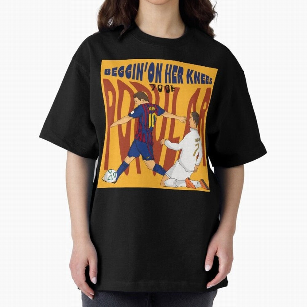 Messi and Ronaldo el classico Oversized T-Shirt Relive FIFA World Cup 2026 Group Stage for Fans of Haaland and Mbappe and Brazil, Portugal and Argentina, Bringing Supporter Pride, Iconic Celebrations, Legendary Names and Global Match Day Energy;