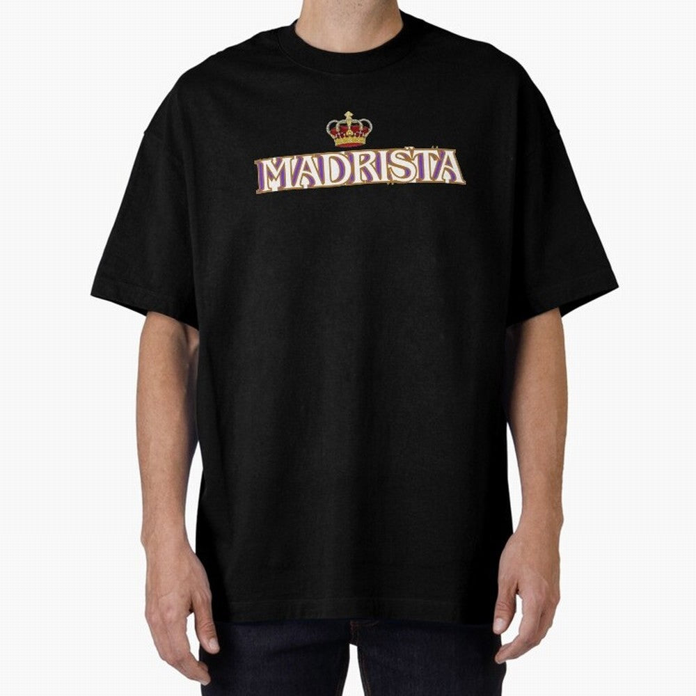 Madrista - Real Madrid Oversized T-Shirt Bring Global Tournament Vibes to FIFA World Cup 2026 USA Canada Mexico Driven by Neymar, Haaland and Cristiano Ronaldo, Brazil, Portugal and Argentina Energy, Champion Mindset, Group Stage Buzz, Knockout