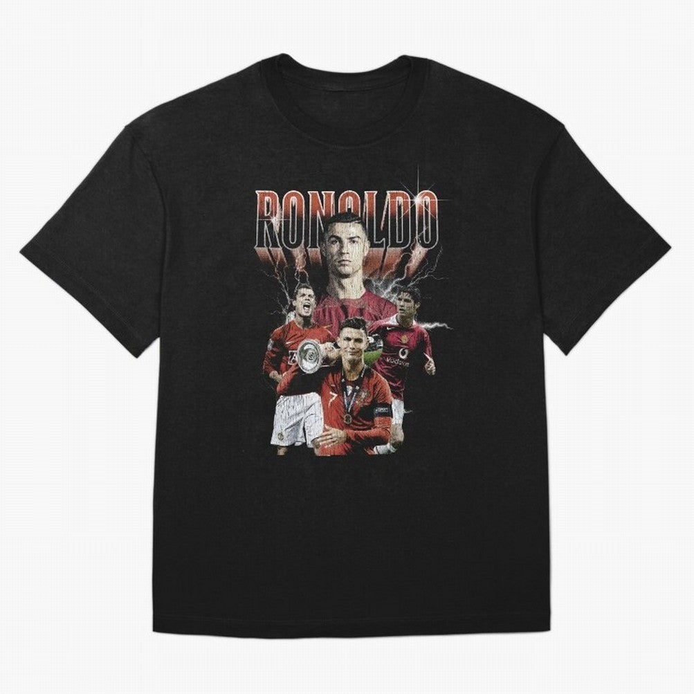 CR7 Vintage T-Shirt Oversized T-Shirt Feel the Trophy Chase of the FIFA World Cup 2026 Journey through Messi Highlights, Brazil Pride, Football Festival Excitement, Trophy Ambitions, Country Rivalries and Star Player Buzz; Ideal for Passionate Fans