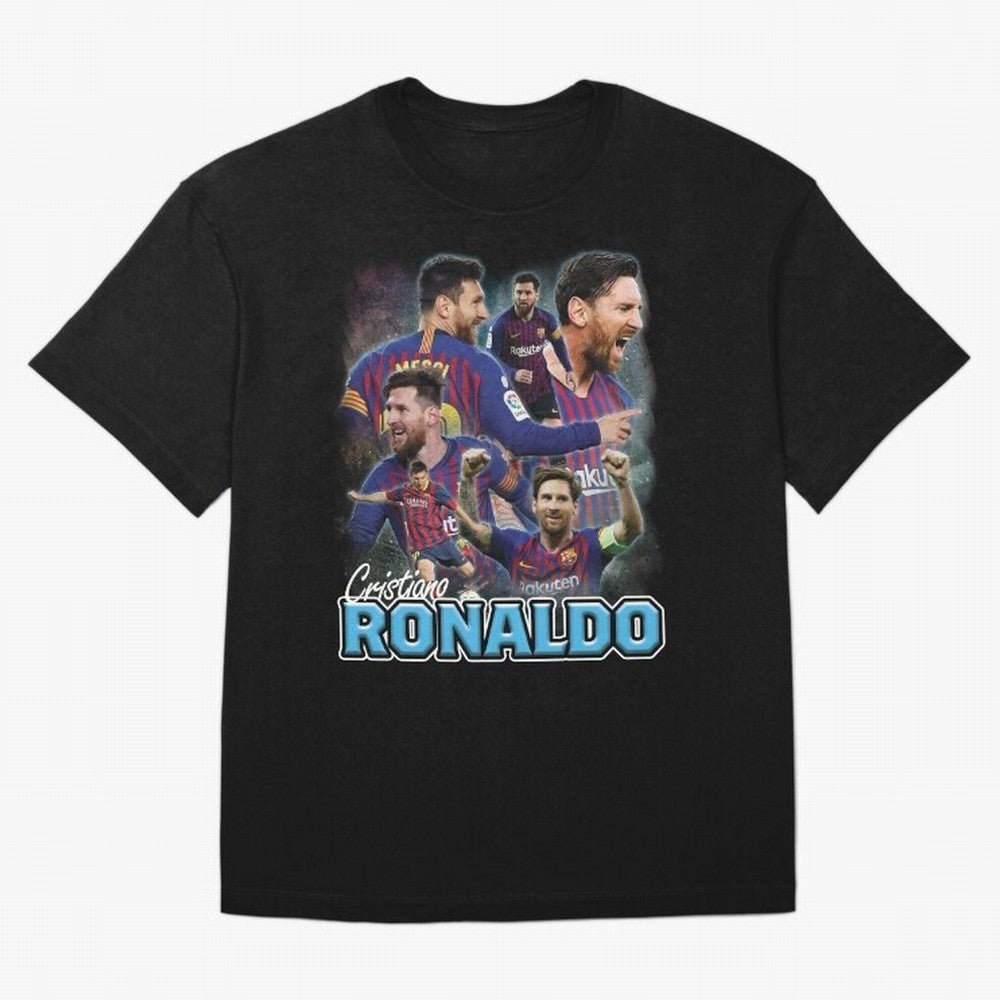 Ronaldo / Messi Pardoy Shirt Oversized T-Shirt Bring Global Tournament Vibes to Match Day Hype around FIFA World Cup 2026, CR7 and Messi, Brazil, Match Day Excitement, Supporter Culture, Golden Goals and Global Football Passion; Made for Die Hard