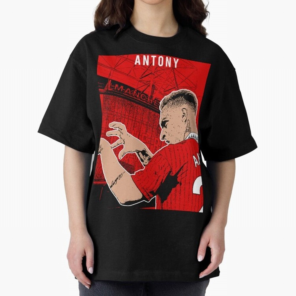Antony Oversized T-Shirt Celebrate Unforgettable Nights in the FIFA World Cup 2026 Group Stage Journey through Messi, CR7 and Mbappe Highlights, Portugal Pride, Sports Nostalgia, International Competition, Famous Players and Unforgettable