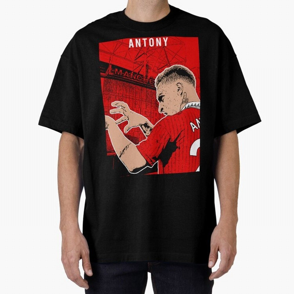 Antony Oversized T-Shirt Celebrate Unforgettable Nights in the FIFA World Cup 2026 Group Stage Journey through Messi, CR7 and Mbappe Highlights, Portugal Pride, Sports Nostalgia, International Competition, Famous Players and Unforgettable