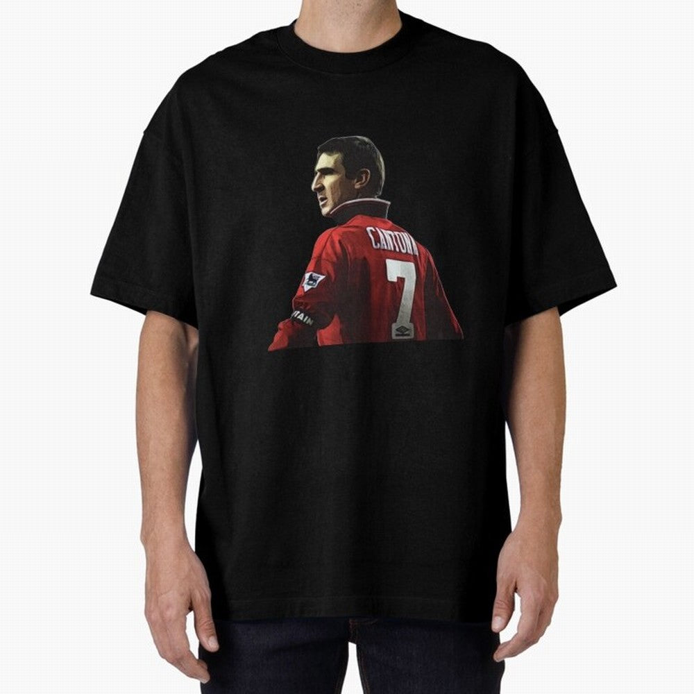 King of Manchester Eric Cantona Oversized T-Shirt Celebrate the Magic of Global Football Passion for FIFA World Cup 2026 USA Canada Mexico, Centered on Mbappe and Neymar, England, France and Netherlands, Global Supporter Spirit, Legendary Goals,
