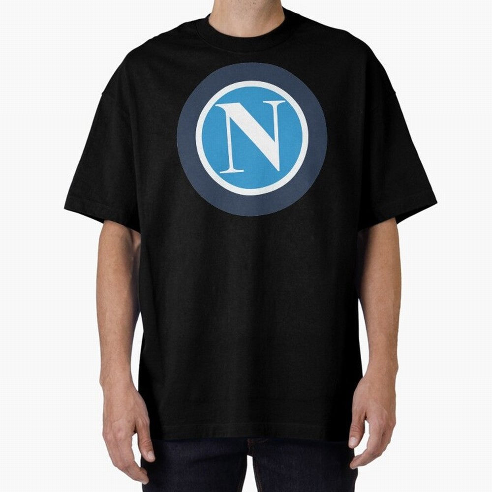 NAPOLI Oversized T-Shirt Cheer for FIFA World Cup 2026 Spirit, Highlighting England, Messi, CR7 and Mbappe, Championship Spirit, Famous Goals, Roaring Crowds and International Football Unity; Perfect for Supporters Who Want Bold Football Energy,