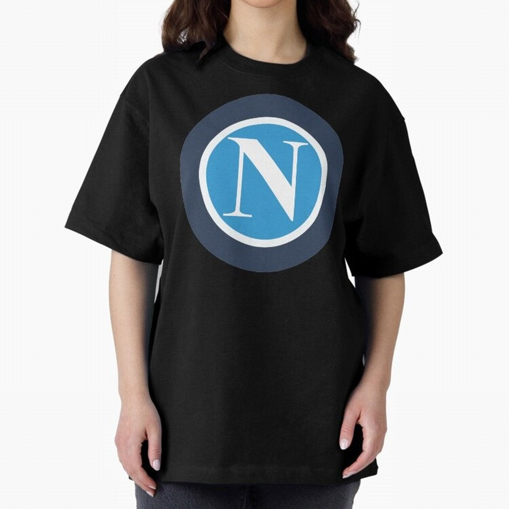 NAPOLI Oversized T-Shirt Cheer for FIFA World Cup 2026 Spirit, Highlighting England, Messi, CR7 and Mbappe, Championship Spirit, Famous Goals, Roaring Crowds and International Football Unity; Perfect for Supporters Who Want Bold Football Energy,