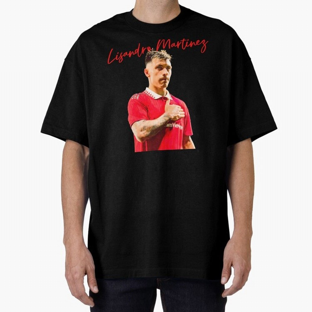 Lisandro Martinez Oversized T-Shirt Represent Global Football Passion for FIFA World Cup 2026 Group Stage, Centered on Haaland, Portugal, Tournament Hype, Historic Matchups, Family Viewing Parties and Global Sports Pride; Ideal for Fans Who Follow