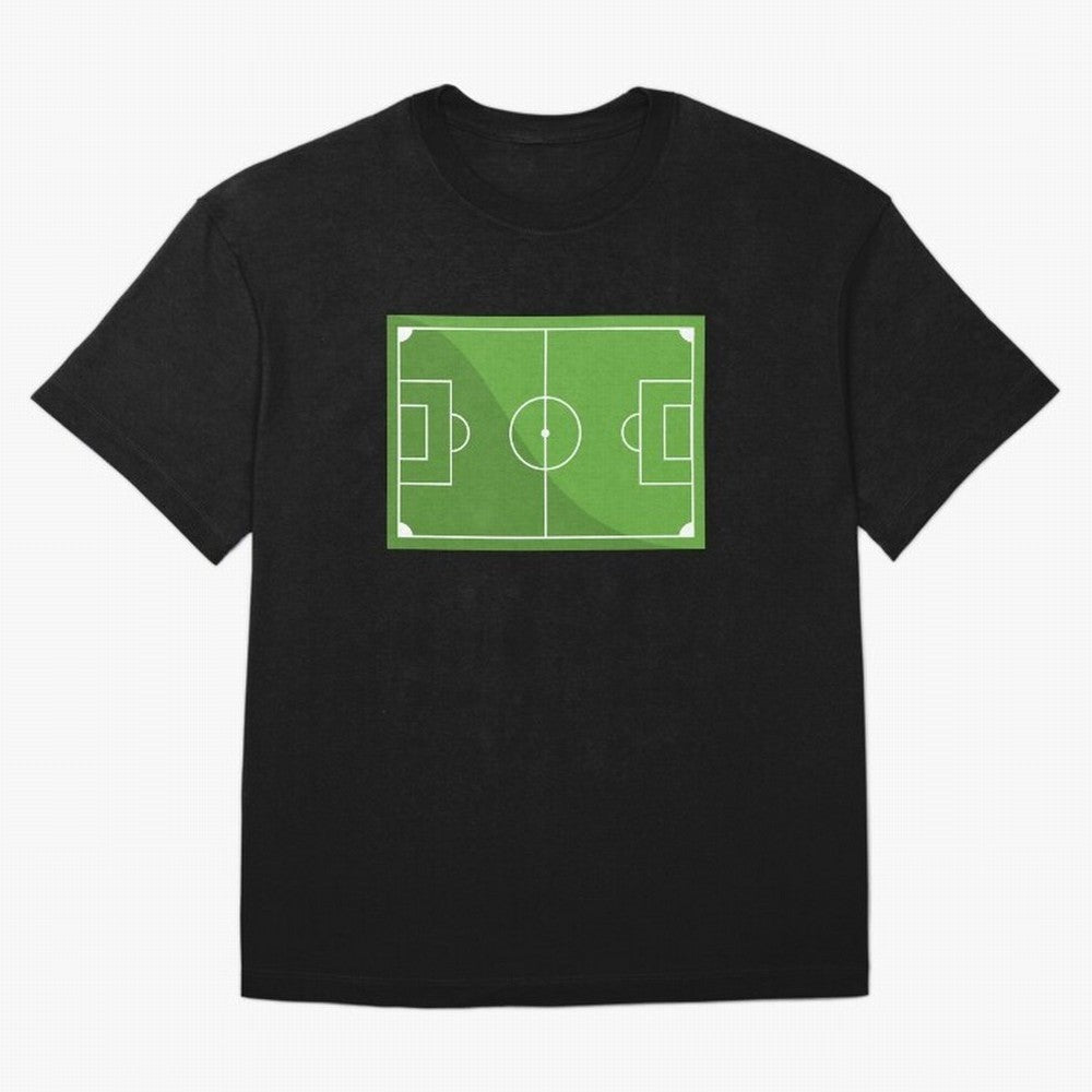 Football Pitch Oversized T-Shirt Stand Out with Spirit from FIFA World Cup 2026 Group Stage for Fans of Cristiano Ronaldo, Haaland and CR7 and France and Portugal, Bringing Goal Celebration Energy, Supporter Heritage, Football Icons and Worldwide