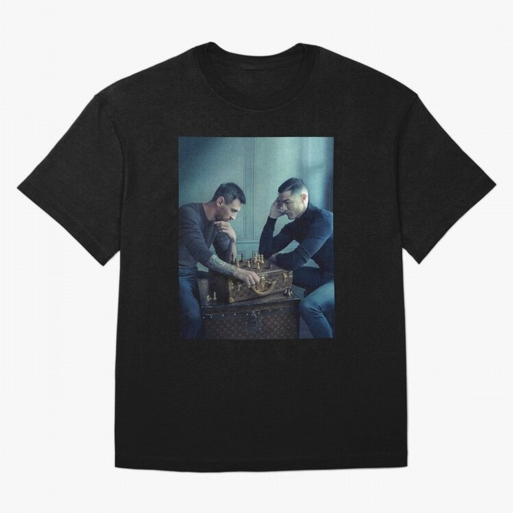 Messi and Ronaldo Chess Shirt, Vintage Lionel Messi Shirt, Lionel Messi Sweatshirt, Messi Hoodie, Retro Messi Hoodie Oversized T-Shirt Experience FIFA World Cup 2026 Group Stage Spirit, Made for Argentina and Brazil, Cristiano Ronaldo, Soccer