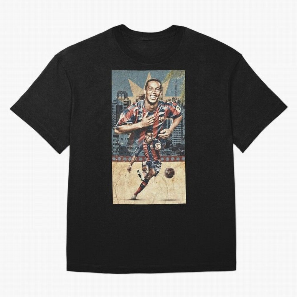 Ronaldinho Design Oversized T-Shirt Bring Trophy Dreams to FIFA World Cup 2026 Group Stage Driven by Neymar, Portugal Energy, Classic Soccer Heritage, Championship Pressure, Fan Loyalty and International Pride; Ideal for Football Dads, Football