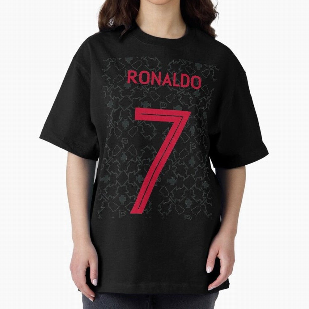 Christiano Ronaldo Portugal Away Jersey 2020 Oversized T-Shirt Back Your Heroes with Match Day Hype around FIFA World Cup 2026 Group Stage, Cristiano Ronaldo, Brazil, Portugal and Argentina, Tournament Hype, Historic Matchups, Family Viewing