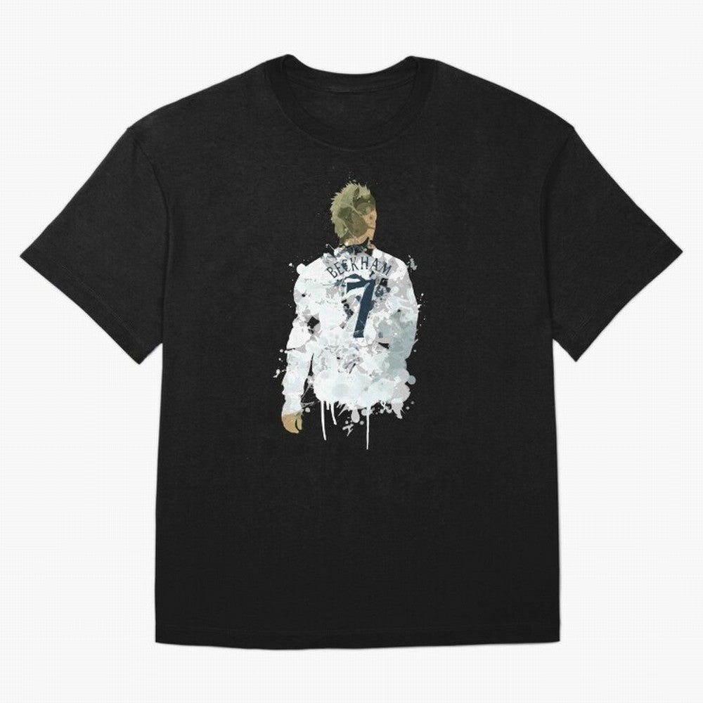 David Beckham England Captain Art Oversized T-Shirt Discover Global Football Passion for FIFA World Cup 2026 USA Canada Mexico, Filled with Cristiano Ronaldo, Haaland and CR7, France and Portugal, Sports Nostalgia, International Competition, Famous