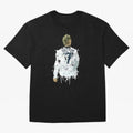 David Beckham England Captain Art Oversized T-Shirt Discover Global Football Passion for FIFA World Cup 2026 USA Canada Mexico, Filled with Cristiano Ronaldo, Haaland and CR7, France and Portugal, Sports Nostalgia, International Competition, Famous