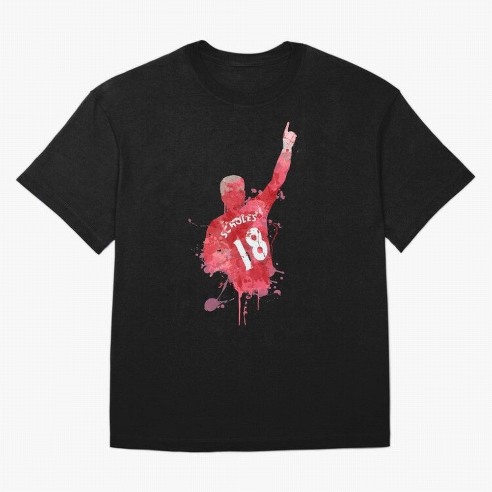 Paul Scholes Manchester United Legend Art Oversized T-Shirt Honor FIFA World Cup 2026 USA Canada Mexico Spirit, Driven by England and Germany, Messi, Football History, Final Match Energy, Crowd Noise and Once in a Lifetime Moments; Perfect for