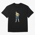 Brazilian Football Player from Milano Oversized T-Shirt Relive Legendary Nights from the FIFA World Cup 2026 USA Canada Mexico Journey through Messi and Cristiano Ronaldo Highlights, England Pride, Game Day Rituals, Football Legends, Country Pride