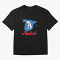 Madrid Bear Strawberry Tree Oversized T-Shirt Celebrate the Magic of FIFA World Cup 2026 USA Canada Mexico for Fans of Messi, Neymar and Mbappe and Argentina, Bringing Football Festival Excitement, Trophy Ambitions, Country Rivalries and Star
