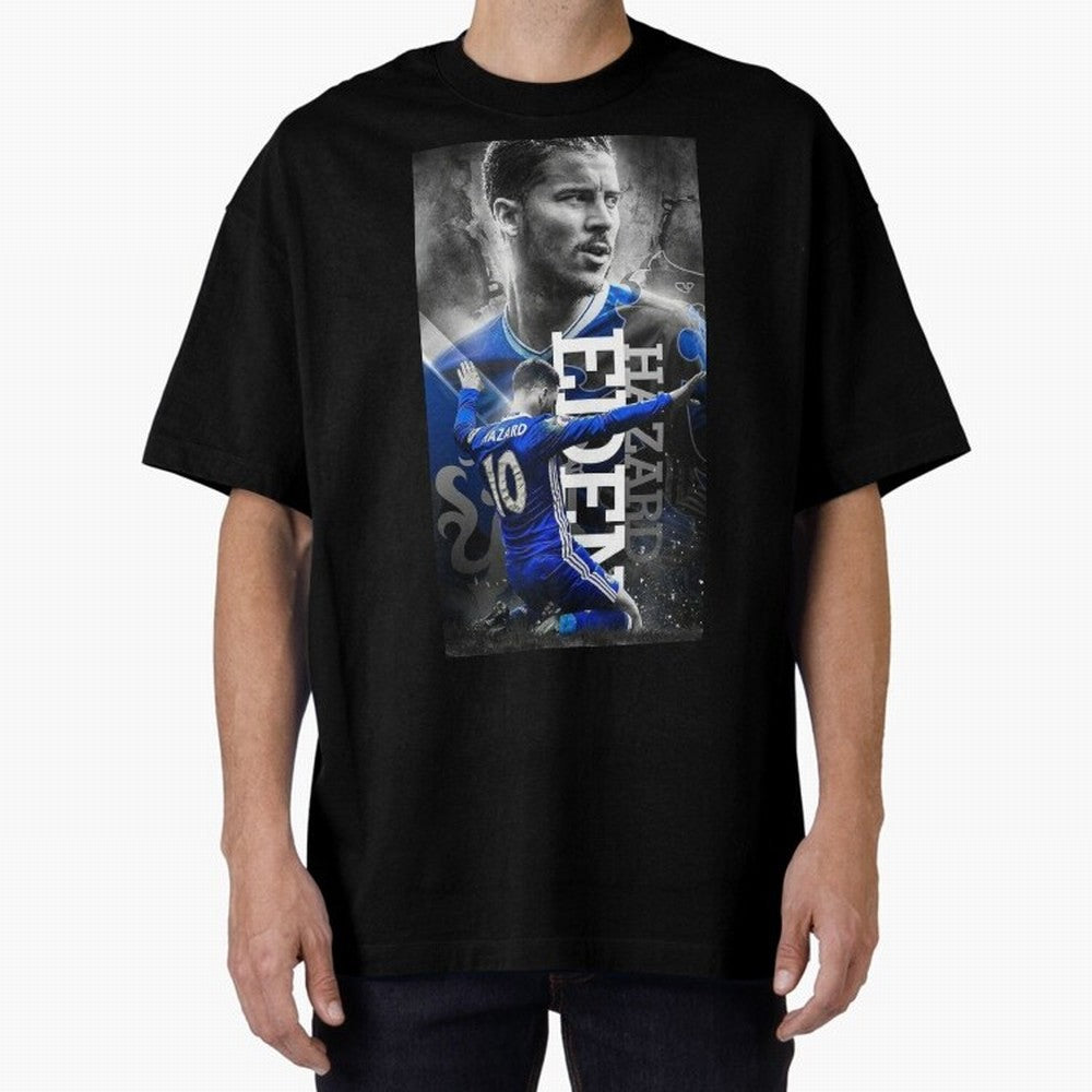 Eden Hazard Oversized T-Shirt Showcase the FIFA World Cup 2026 Group Stage Journey through Haaland and Mbappe Highlights, France and Portugal Pride, Champion Mindset, Group Stage Buzz, Knockout Tension and Passionate Fan Culture; Made for Die Hard
