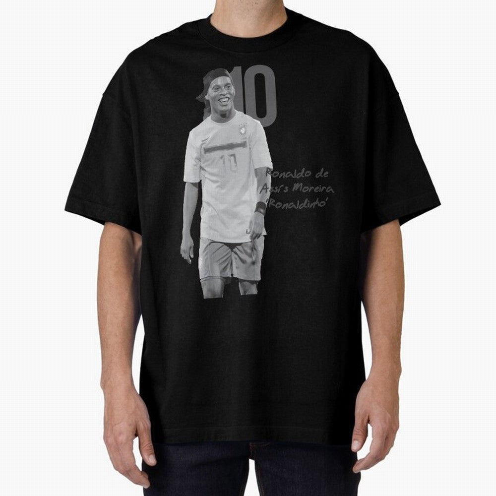 Ronaldo de Assis Moreira Ronaldinho Oversized T-Shirt Keep the Legacy of the FIFA World Cup 2026 USA Canada Mexico Journey through Mbappe Highlights, Argentina and Brazil Pride, Champion Mindset, Group Stage Buzz, Knockout Tension and Passionate