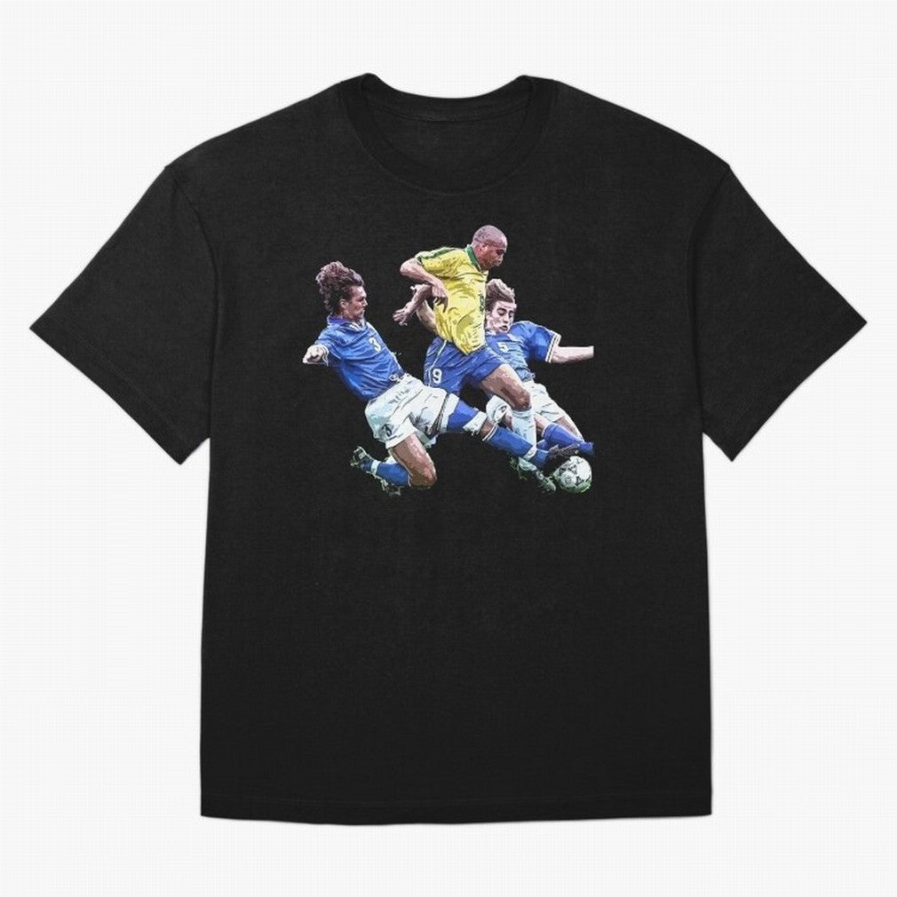 Ronaldo vs Maldini & Cannavaro Oversized T-Shirt Discover FIFA World Cup 2026 USA Canada Mexico with Neymar, Haaland and Cristiano Ronaldo, Argentina, France and Brazil Energy, Tournament Hype, Historic Matchups, Family Viewing Parties and Global
