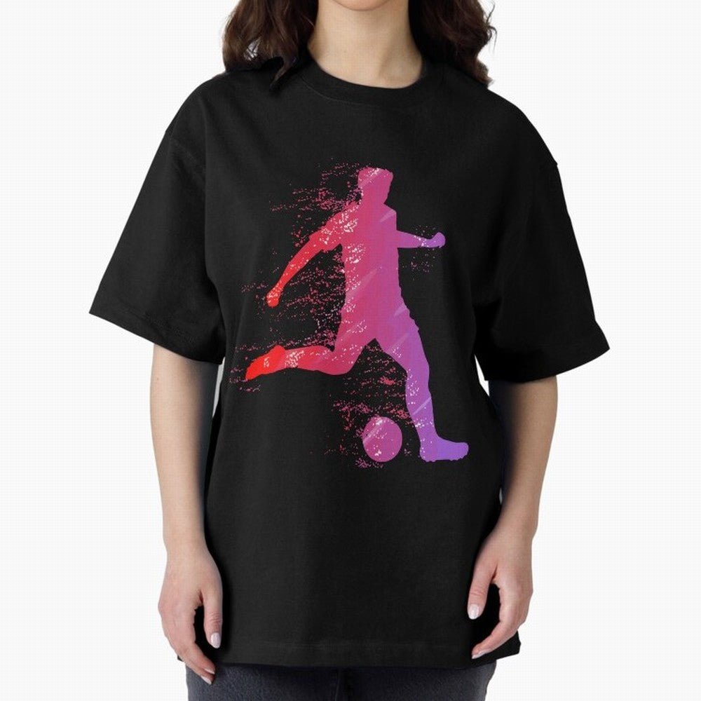 Soccer Player Shoot Oversized T-Shirt Bring International Match Energy to FIFA World Cup 2026 USA Canada Mexico for Fans of Cristiano Ronaldo, Haaland and CR7 and Spain, Bringing Football History, Final Match Energy, Crowd Noise and Once in a