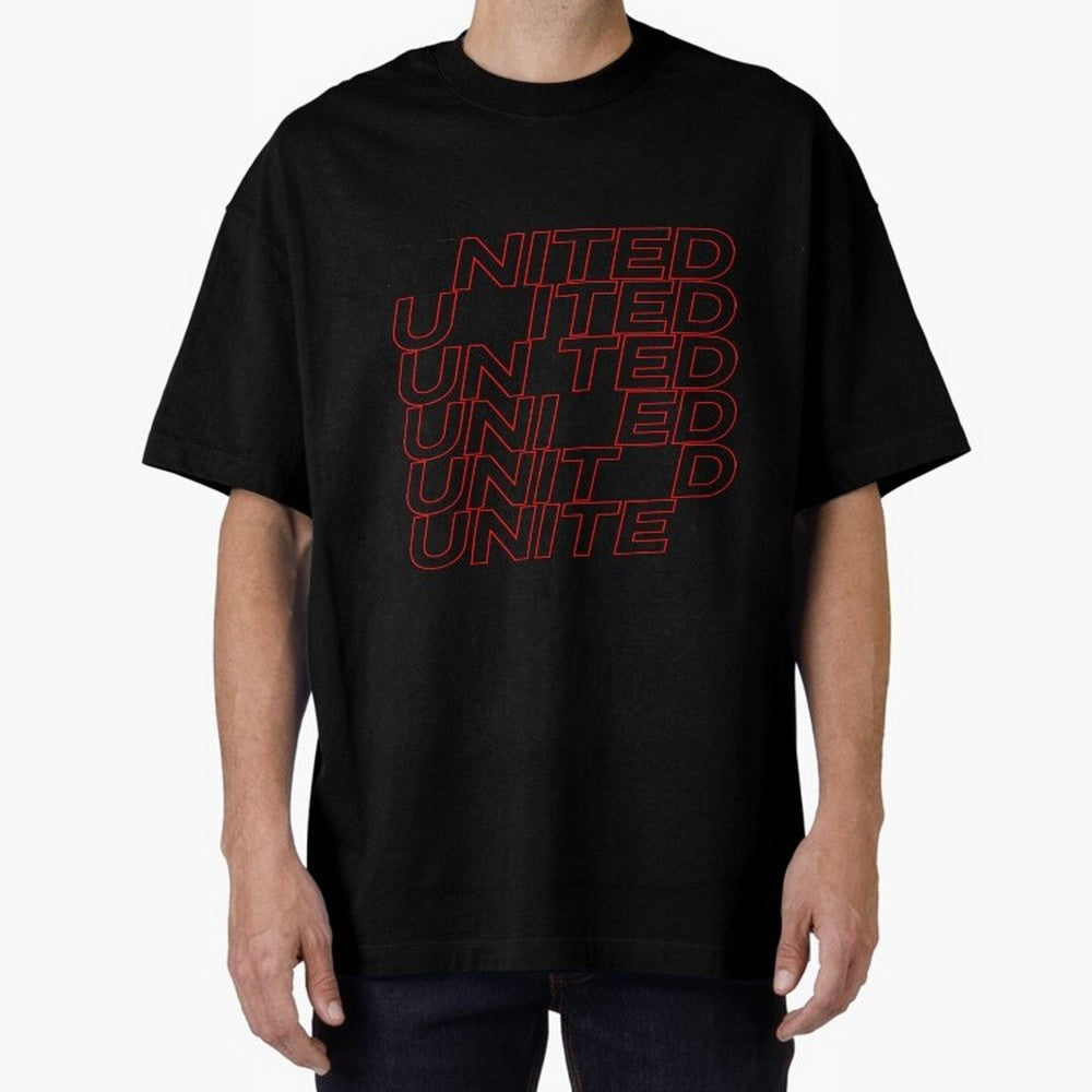 MAN UNITED - 2020 WHITE ILLUSTRATION Oversized T-Shirt Enjoy FIFA World Cup 2026 Group Stage for Fans of Neymar and Brazil, Portugal and Argentina, Bringing Vintage Soccer Flavor, Modern Football Stars, National Flags and Final Night Emotion;