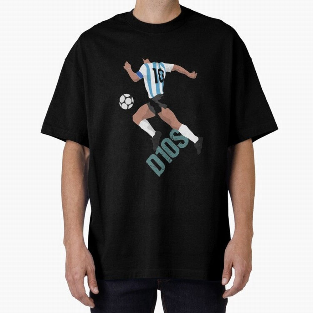 D10S Oversized T-Shirt Feel the Heartbeat of Match Day Hype around FIFA World Cup 2026, Haaland, Germany, Game Day Rituals, Football Legends, Country Pride and the Road to the Final; Great for Supporters Who Love Legendary Players, National Teams,