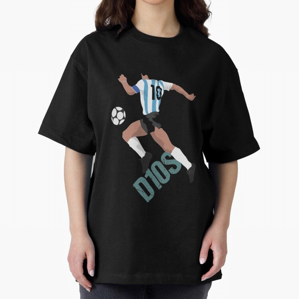 D10S Oversized T-Shirt Feel the Heartbeat of Match Day Hype around FIFA World Cup 2026, Haaland, Germany, Game Day Rituals, Football Legends, Country Pride and the Road to the Final; Great for Supporters Who Love Legendary Players, National Teams,