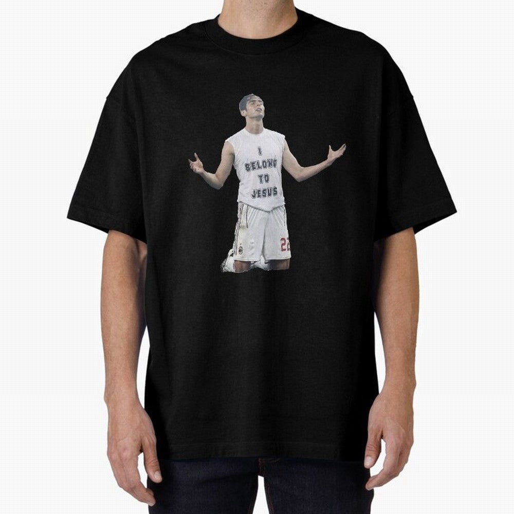 Ricardo Kaka wearing  I belong to Jesus  t-shirt sticker for football lovers Oversized T-Shirt Turn Up for Match Day Hype around FIFA World Cup 2026 Group Stage, Messi, Spain, Tournament Hype, Historic Matchups, Family Viewing Parties and Global