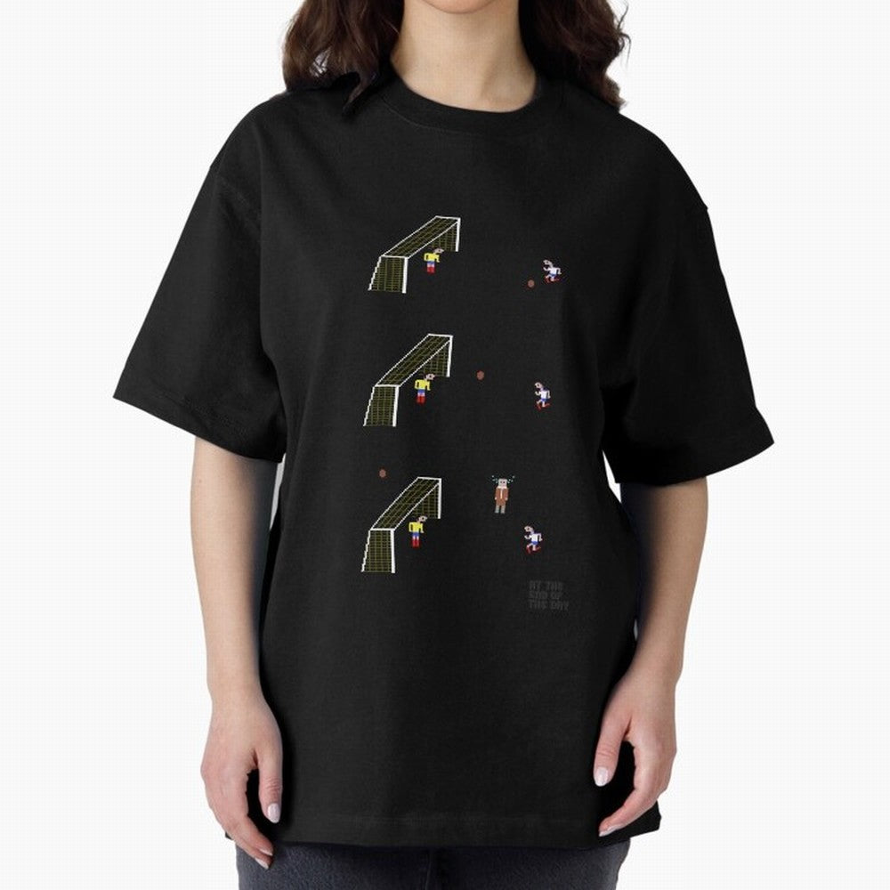 Penalty miss Oversized T-Shirt Support Your Favorite Stars during FIFA World Cup 2026 for Fans of Mbappe and Neymar and France and Portugal, Bringing Soccer Culture, Superstar Moments, National Team Dreams and Competitive Fire; Perfect for People
