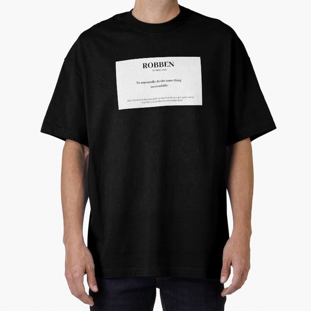ROBBEN Oversized T-Shirt Keep the Match Day Mood of Global Football Passion for FIFA World Cup 2026 USA Canada Mexico, Driven by Cristiano Ronaldo, England, Global Supporter Spirit, Legendary Goals, National Colors and Tournament Celebration; Great