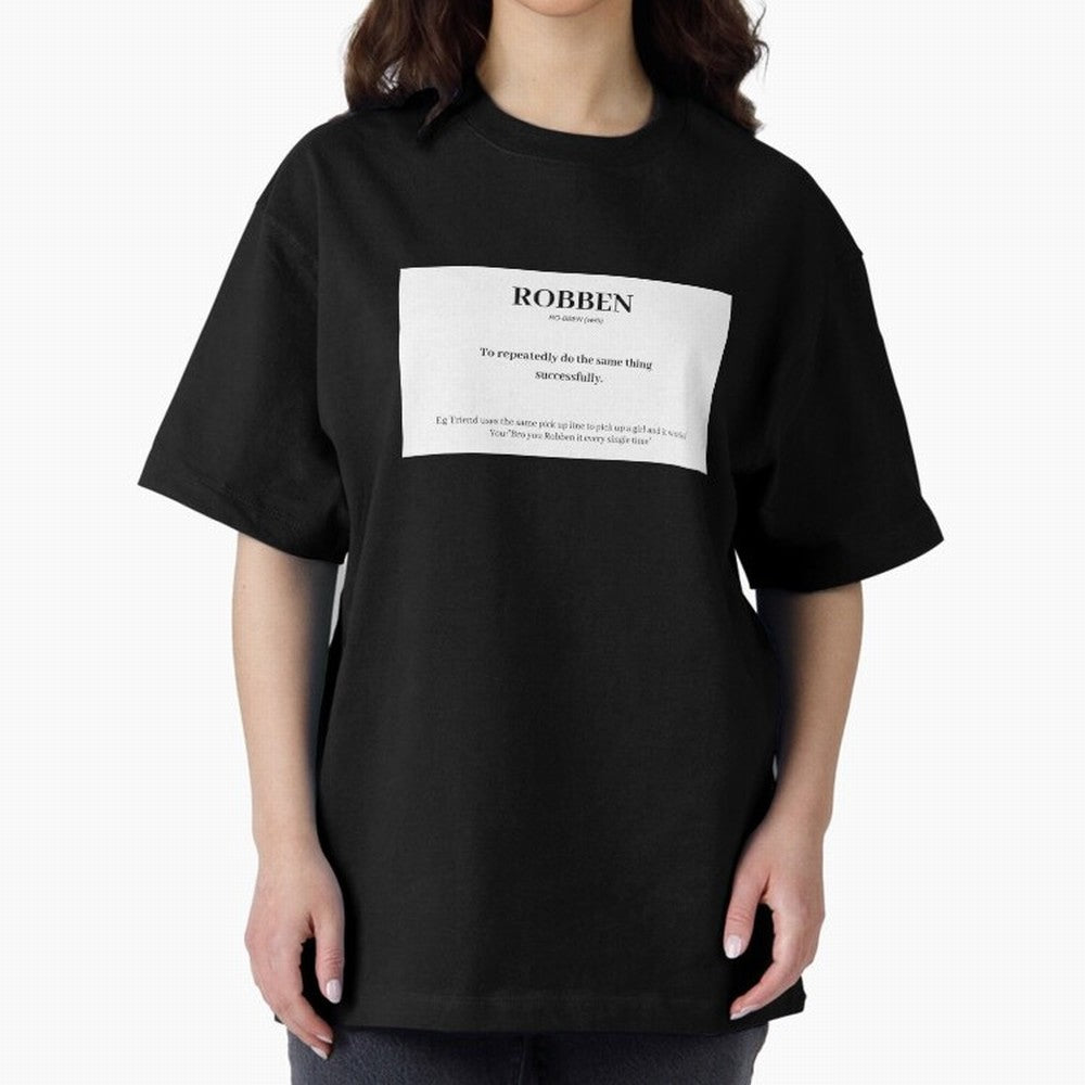 ROBBEN Oversized T-Shirt Keep the Match Day Mood of Global Football Passion for FIFA World Cup 2026 USA Canada Mexico, Driven by Cristiano Ronaldo, England, Global Supporter Spirit, Legendary Goals, National Colors and Tournament Celebration; Great
