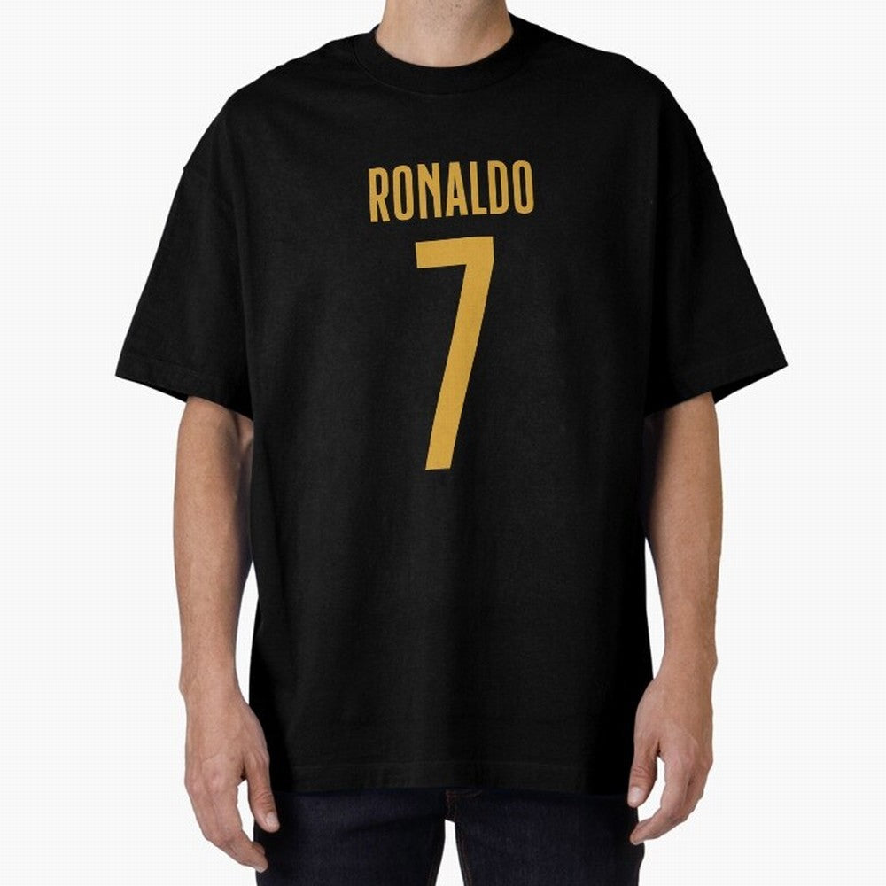 Christiano Ronaldo Portugal Jersey 2023 Oversized T-Shirt Bring Supporter Culture to the FIFA World Cup 2026 USA Canada Mexico Journey through Neymar Highlights, Argentina, France and Brazil Pride, Match Day Excitement, Supporter Culture, Golden