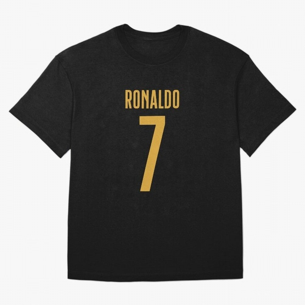 Christiano Ronaldo Portugal Jersey 2023 Oversized T-Shirt Bring Supporter Culture to the FIFA World Cup 2026 USA Canada Mexico Journey through Neymar Highlights, Argentina, France and Brazil Pride, Match Day Excitement, Supporter Culture, Golden